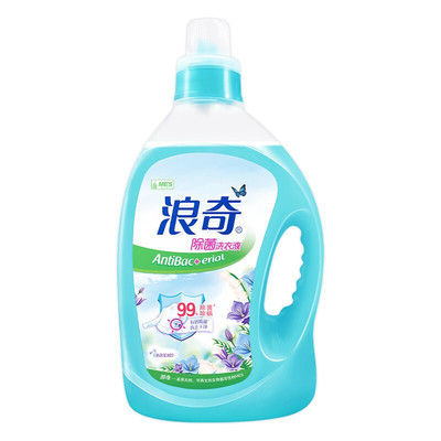 浪奇除菌洗衣液3kg/瓶装多效清洁去污除菌除螨 蓝风铃持久留香除螨